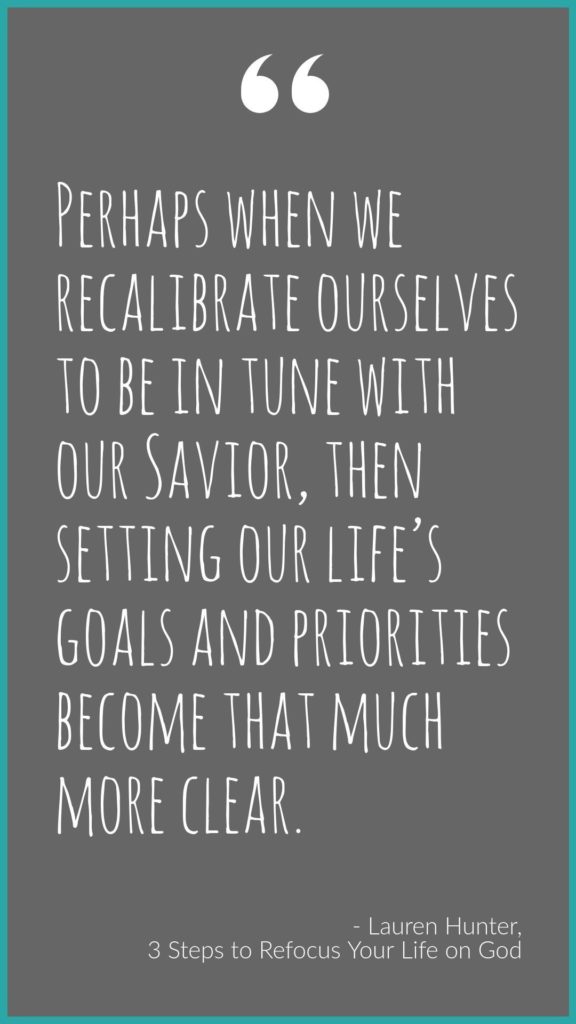 Refocus on God