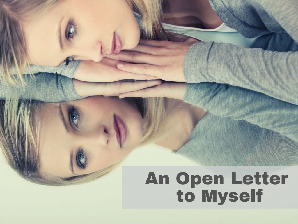 Open Letter to Myself, woman looking in mirror